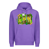 Purple St. Patricks Day Lpn Premium Hoodie - CowhideDigitalArt