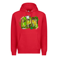 Red St. Patricks Day Lpn Premium Hoodie - CowhideDigitalArt