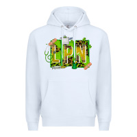 White St. Patricks Day Lpn Premium Hoodie - CowhideDigitalArt