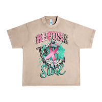 French Oak refuse to sink cancer Urban Heavy Tee - CowGirlArtShop