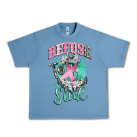 Pebble Blue refuse to sink cancer Urban Heavy Tee - CowGirlArtShop