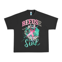 Pigment Black refuse to sink cancer Urban Heavy Tee - CowGirlArtShop