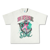 Pistachio refuse to sink cancer Urban Heavy Tee - CowGirlArtShop