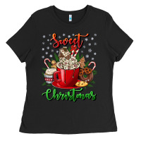 Black Sweet christmas Ladies Tee - NancyCooperArtShop
