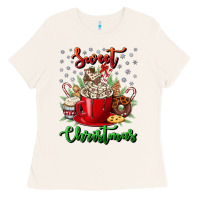 Bone Sweet christmas Ladies Tee - NancyCooperArtShop