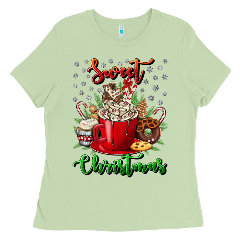 Sweet Christmas Ladies Tee by NancyCooperArtShop | Teevron
