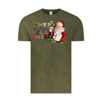 Vintage Olive we whiskey you a merry christmas Vintage Tee - CowGirlArtShop