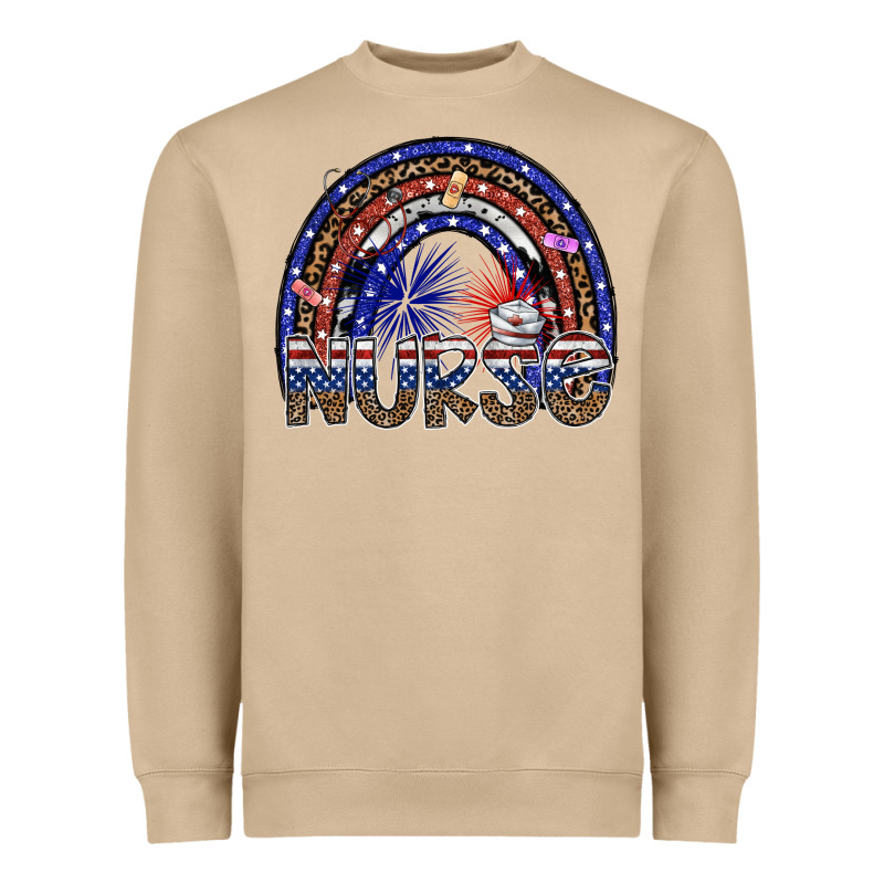 American Nurse Heavyweight Sweatshirt by SublimationCraftShop | Teevron
