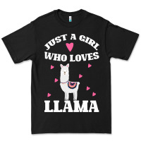 Black Llama Just A Girl Who Loves Llamas Premium Tee - Bettercallsaul