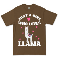 Cacao Llama Just A Girl Who Loves Llamas Premium Tee - Bettercallsaul