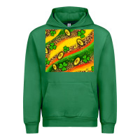 Emerald st patricks coin and shamrock Urban Hoodie - AdoDesignShop