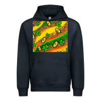 Navy st patricks coin and shamrock Urban Hoodie - AdoDesignShop