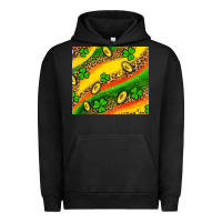 Pigment Black st patricks coin and shamrock Urban Hoodie - AdoDesignShop