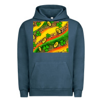 Pigment Midnight Navy st patricks coin and shamrock Urban Hoodie - AdoDesignShop