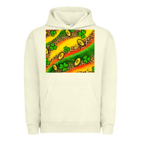 Pigment Pistachio st patricks coin and shamrock Urban Hoodie - AdoDesignShop