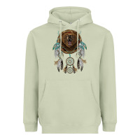 Matcha bear  native dreamcatcher Heavyweight Hoodie - BarkalooDesign