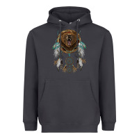 Smoke bear  native dreamcatcher Heavyweight Hoodie - BarkalooDesign