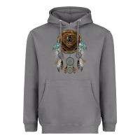 Storm bear  native dreamcatcher Heavyweight Hoodie - BarkalooDesign