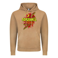 Vintage Camel Softball vibes lightning bolt Vintage Hoodie - HowdyJamesFarm