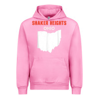 Fuchsia Pink shaker heights ohio usa state america travel ohioan Urban Hoodie - trangStudio