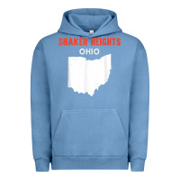 Pigment Pebble Blue shaker heights ohio usa state america travel ohioan Urban Hoodie - trangStudio