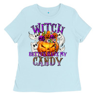Baby Blue Witch Better Have My Candy Ladies Tee - texasbilliewilder