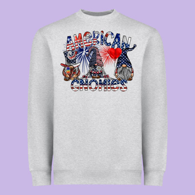 Amerikan Gnomies Heavyweight Sweatshirt Designed By Sublimationcraftshop