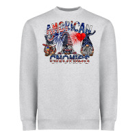 Heather Grey amerikan gnomies Heavyweight Sweatshirt - SublimationCraftShop