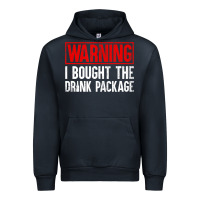 Navy Mens Warning I Bought The Drink Package Cruise Shirts [Men] Urban Hoodie - trangStudio