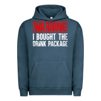 Pigment Midnight Navy Mens Warning I Bought The Drink Package Cruise Shirts [Men] Urban Hoodie - trangStudio