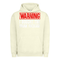 Pigment Pistachio Mens Warning I Bought The Drink Package Cruise Shirts [Men] Urban Hoodie - trangStudio