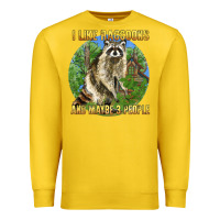 Lemon i like raccoons and 3 people Premium Sweatshirt - BarkalooDesign