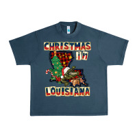 Midnight Navy christmas in louisiana Urban Heavy Tee - CowGirlArtShop