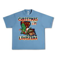 Pebble Blue christmas in louisiana Urban Heavy Tee - CowGirlArtShop