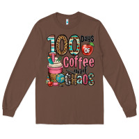 Chestnut hundred days of coffee and chaos Long Sleeve Tee - OliviaCreatesArt