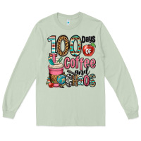 Matcha hundred days of coffee and chaos Long Sleeve Tee - OliviaCreatesArt