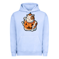 Pigment Grape Ice cute kawaii maneki neko cat halloween pumpkin costume boys Urban Hoodie - trangStudio