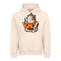 Sandshell cute kawaii maneki neko cat halloween pumpkin costume boys Urban Hoodie - trangStudio