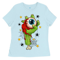 Baby Blue Zombie Hand with Eyeball Ladies Tee - texasbilliewilder