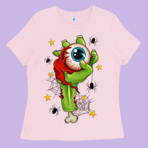 Zombie Hand With Eyeball Ladies Tee Designed By Texasbilliewilder