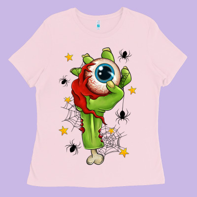 Zombie Hand With Eyeball Ladies Tee Designed By Texasbilliewilder