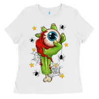White Zombie Hand with Eyeball Ladies Tee - texasbilliewilder