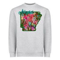 Heather Grey arkansas Heavyweight Sweatshirt - SublimationCraftShop