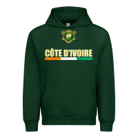 Forest Green Cote d_Ivoire National Flag Ivory Coast Coat Of Arms Gift Urban Hoodie - trangStudio