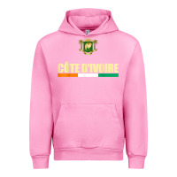 Fuchsia Pink Cote d_Ivoire National Flag Ivory Coast Coat Of Arms Gift Urban Hoodie - trangStudio