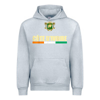 Heather Grey Cote d_Ivoire National Flag Ivory Coast Coat Of Arms Gift Urban Hoodie - trangStudio