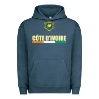 Pigment Midnight Navy Cote d_Ivoire National Flag Ivory Coast Coat Of Arms Gift Urban Hoodie - trangStudio
