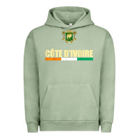 Pigment Oil Green Cote d_Ivoire National Flag Ivory Coast Coat Of Arms Gift Urban Hoodie - trangStudio