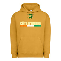 Pigment Peanut Butter Cote d_Ivoire National Flag Ivory Coast Coat Of Arms Gift Urban Hoodie - trangStudio
