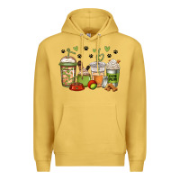 Antique Gold dog mom coffee Premium Hoodie - Jasminsmagicworld